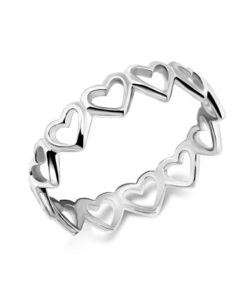 Cute Hearts Silver Ring NSR-520